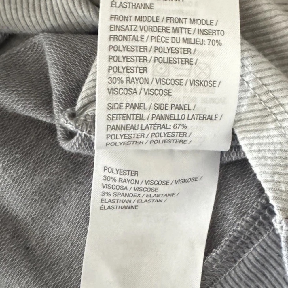 LOGO LORI GOLDSTEIN A-Line Tunic Hoodie Top Gray Color block XS Athleisure QVC - Picture 10 of 11